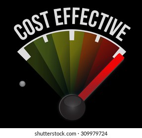 Cost effective meter sign concept illustration design graphic