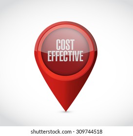 Cost effective pointer sign concept illustration design graphic