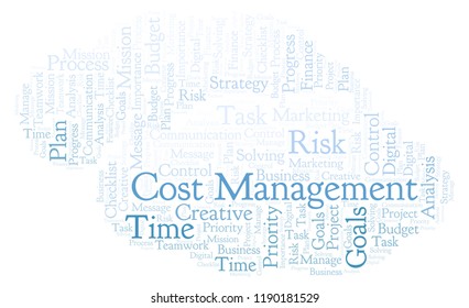 Cost Management Word Cloud Made Text Stock Illustration 1190181529 ...