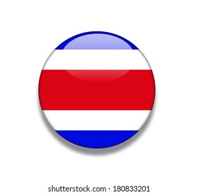 Costa Rican Flag Badge.