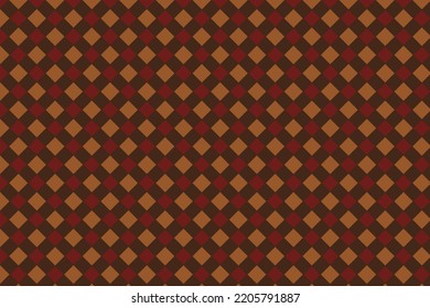 Cottagecore Aesthetic Fall Boho Botanical Brown Vintage Fall Pattern Triangle Hexagon Floral Maple Leaf Batik Motif Stylish Fabric Print Design Background 