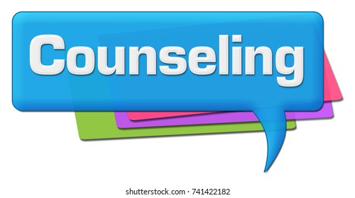 Counseling Blue Colorful Comment Symbol Stock Illustration 741422182 ...