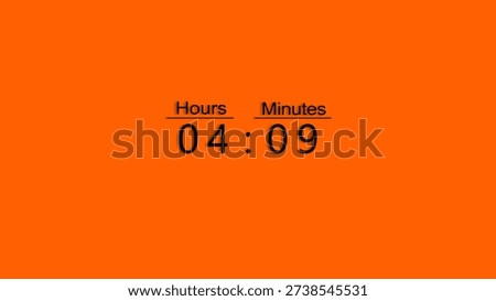 Countdown clock timer illustration. Stopwatch clock timer number hours and minutes.