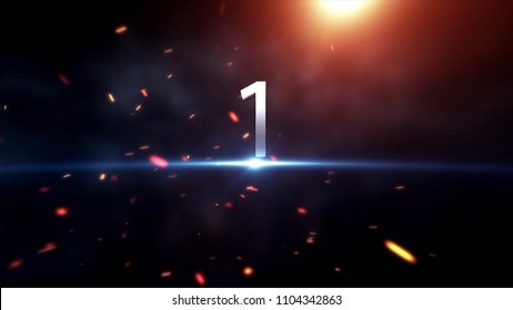 Countdown Motiongraphic 10 to 0. Countdown Start. Amazing countdown animation. Ready for race, event, party. Technological Countdown Intro.