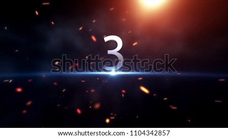 Countdown Motiongraphic 10 to 0. Countdown Start. Amazing countdown animation. Ready for race, event, party. Technological Countdown Intro.