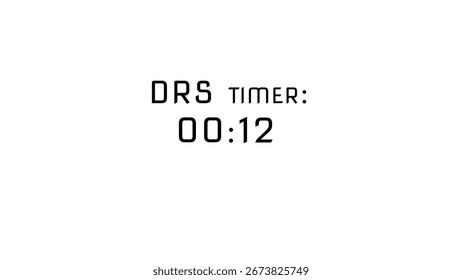 Countdown timer. 12 seconds timer number illustration.