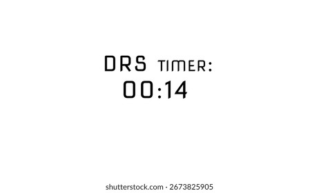 Countdown timer. 14 seconds timer number illustration.