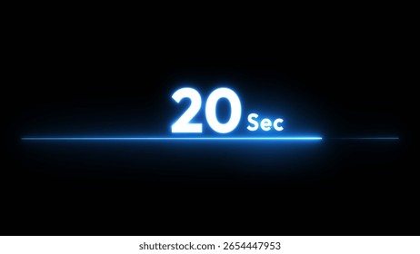Countdown timer 20 second illustration background.