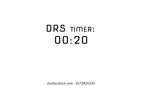 Countdown timer. 20 seconds timer number illustration.