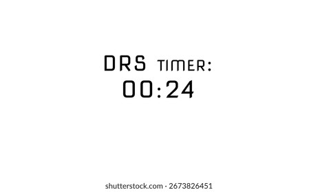Countdown timer. 24 seconds timer number illustration.