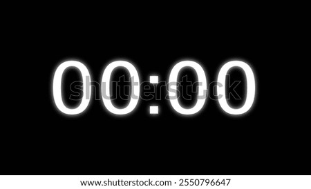 Countdown timer clock number illustration background.