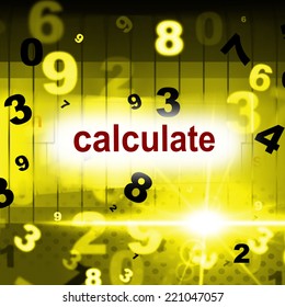 Counting Calculation Meaning One Two Three And Learn Arithmetic