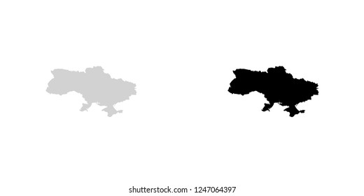 Country Shape Illustration Ukraine Stock Illustration 1247061895