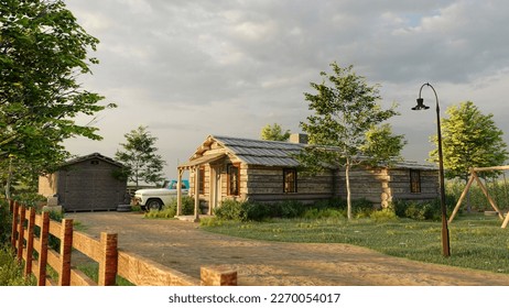 Countryside - digital modeling and rendering