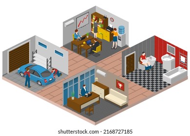 Couple Daily Life, Man And Woman Together, Isometric Home Routine And Everyday Leisure Activity. Couple Daily Life Breakfast Eating, Watching TV And Jogging Sport In Park, Cooking And Shopping