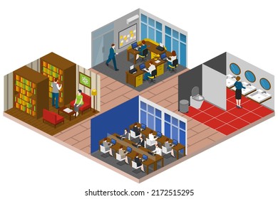 Couple Daily Life, Man And Woman Together, Isometric Home Routine And Everyday Leisure Activity. Couple Daily Life Breakfast Eating, Watching TV And Jogging Sport In Park, Cooking And Shopping