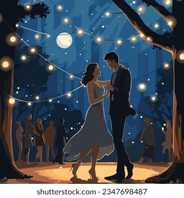 couple dancing in a fairy tale scene - Powered by Shutterstock