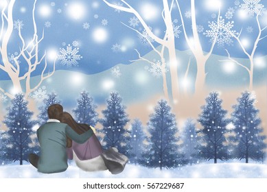 24,697 Snow Forest Watercolor Images, Stock Photos & Vectors | Shutterstock