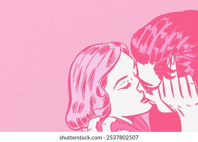 Fondo besos pareja 