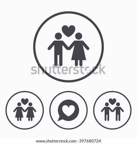 Couple Love Icon Lesbian Gay Lovers Stock Illustration Royalty