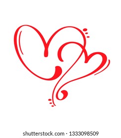 Heart Love Sign Illustration Romantic Symbol Stock Illustration 1333387445