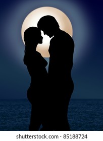 Kissing Moonlight Images Stock Photos Vectors Shutterstock