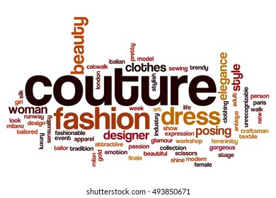 Couture Word Cloud Concept Stock Illustration 493850671 | Shutterstock
