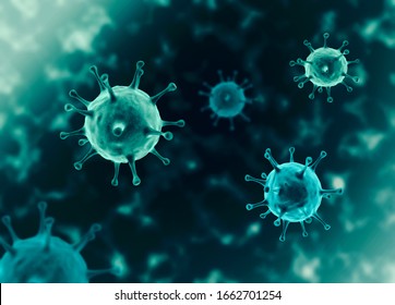 covid-19, coronavirus outbreak, virus floating in a cellular environment , coronaviruses influenza background,  viral disease epidemic, 3D rendering of virus, organism illustration, 
virus seen micro 