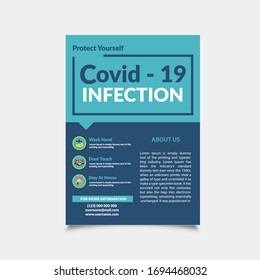 COVID-19 Flyer Design, Coronavirus Flyer Design, Medical Flyer , Hospital, Health Flyer