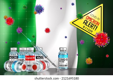 Covid19 Omicron B11529 Variant Alert Vaccination Stock Illustration ...