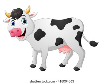 Similar Images, Stock Photos & Vectors of Cute cow cartoon - 147982118 ...