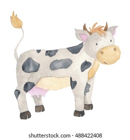 4,193 Cute cow watercolor Images, Stock Photos & Vectors | Shutterstock