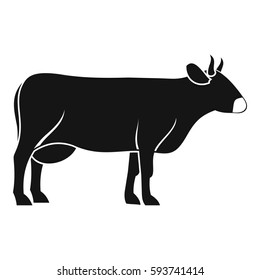 Cow Icon Simple Illustration Cow Vector Stock Vector (Royalty Free ...