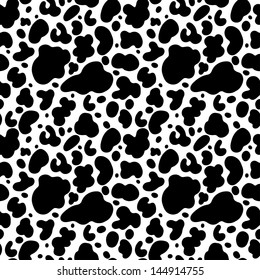 Cow Print Seamless Pattern - Raster Version