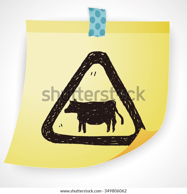 cow sign\
doodle