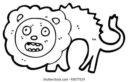 Cowardly Lion Cartoon