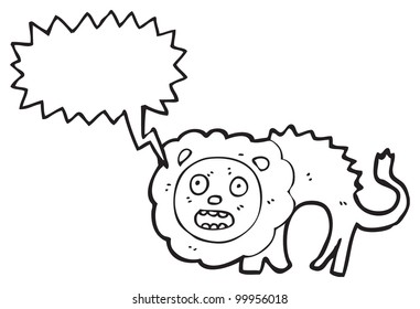 Cowardly Lion Cartoon