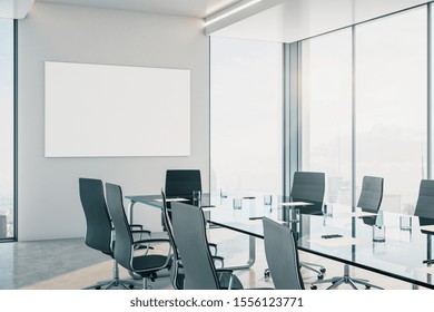 Coworking Meeting Room Blank Poster On Stock Illustration 1556123771 ...