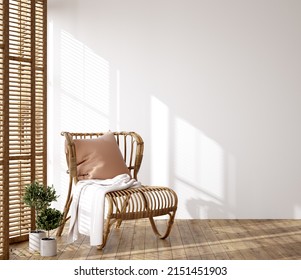 Cozy Farmhouse Living Room Interior, 3d Render