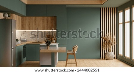 Similar – Image, Stock Photo White modern kitchen plant