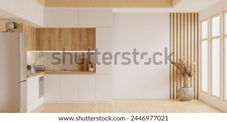 Similar – Image, Stock Photo White modern kitchen plant
