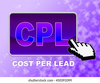 Cpl Button Representing Web Site And Point