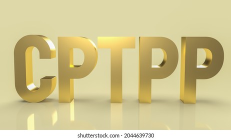 Cptpp Or Comprehensive And Progressive Agreement For Trans Pacific Partnership 3d Rendering For Background