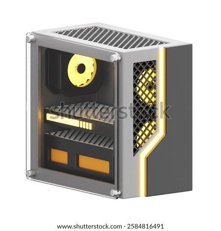 CPU PC Gaming Device Electronic 3D Icon