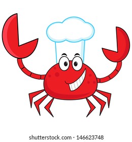 Crab Holds Fork Spoon Cartoon Stock Vector (Royalty Free) 1937500480 ...