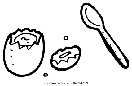 Drawing Of A Cracked Egg Eggs Drawings Drawn Egg Hand Vector ...
