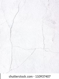 Cracked Wall White Background Texture