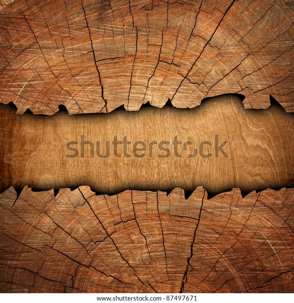 割れた木の板 のイラスト素材