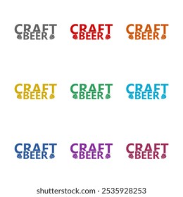 Craft beer icon isolated on white background. Set icons colorful - Powered by Shutterstock