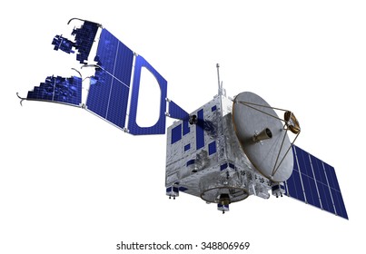 Crashed Satellite. 3D Model.